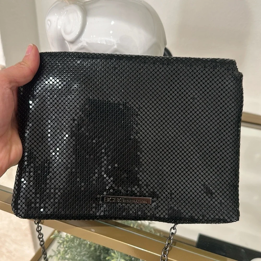 Black envelope crossbody bag